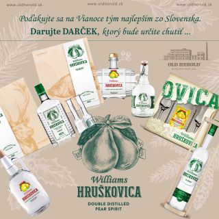 Poďakujete sa na 🎄Vianoce🎄 tým najlepším zo Slovenska a darujte darček 🎁, ktorý bude určite chutiť....😋 Hruškovica...